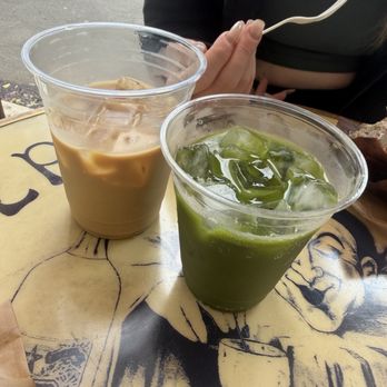 Jurassic Magic - Oatmilk Magic Latte & Matcha Mellow Lover Espresso Tonic - Coffee & Tea Near Me - Los Angeles, California Jurassic Magic - Oatmilk Magic Latte & Matcha Mellow Lover Espresso Tonic - Coffee & Tea Near Me - Los Angeles, California