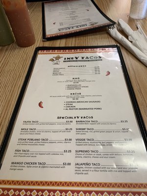 Menu photo 2 Indy Tacos Indianapolis, IN