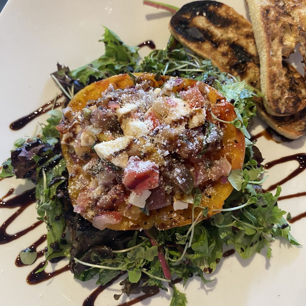 The Local on 50th - Heirloom tomato w mozzarella and basil - Sports Bars Near Me - Indio, California The Local on 50th - Heirloom tomato w mozzarella and basil - Sports Bars Near Me - Indio, California