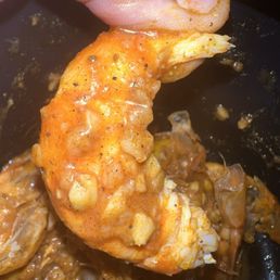 Look at all that goodness on that crustacean (shrimp) Look at all that goodness on that crustacean (shrimp)