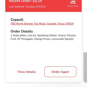 Swig - My order - Desserts Near Me - Coppell, Texas