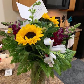 Dawn's Creations - Wild Flower Arrangement with Sunflowers - Florists Near Me - Colorado Springs, Colorado