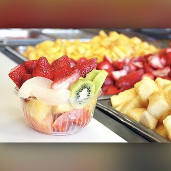 Disfruta - a tray of fruit and waffles - Juice Bars & Smoothies Near Me - New York, New York