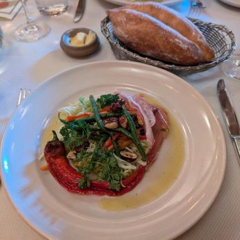 Chez Panisse - Green bean and sweet pepper salad - New American Near Me - Berkeley, California Chez Panisse - Green bean and sweet pepper salad - New American Near Me - Berkeley, California