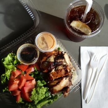 Picnix Bistro - Five spice chicken rice plate to go and an ice tea. - Vietnamese Near Me - San Francisco, California Picnix Bistro - Five spice chicken rice plate to go and an ice tea. - Vietnamese Near Me - San Francisco, California