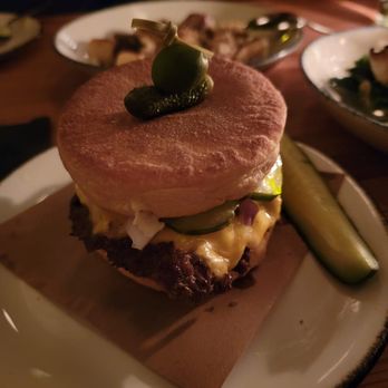 Nancy's Hustle - Nancy Burger - Amazing!! - New American Near Me - Houston, Texas