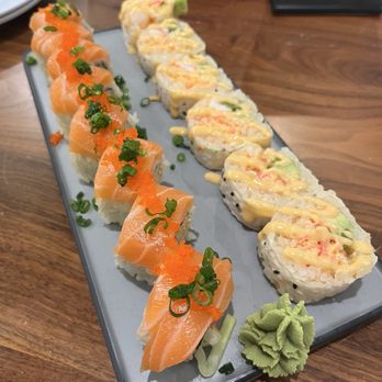 MUSE Fusion+Sushi - C11 Snow White Roll C9 Dragon Roll - Sushi Bars Near Me - Austin, Texas MUSE Fusion+Sushi - C11 Snow White Roll C9 Dragon Roll - Sushi Bars Near Me - Austin, Texas