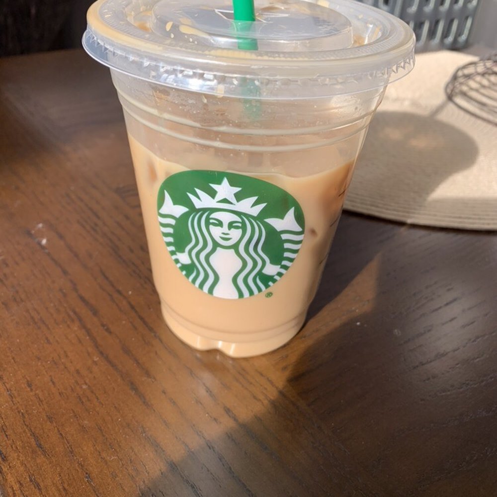 Starbucks - a plastic cup with a green straw - Coffee & Tea Near Me - Whitby, Ontario Starbucks - a plastic cup with a green straw - Coffee & Tea Near Me - Whitby, Ontario