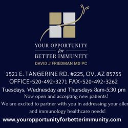 David J Friedman, MD PC - Lists our address and office hours.