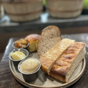 Barn8 - Housemade breads + spreads as our starter. Heaven on a plate. - New American Near Me - Goshen, Kentucky