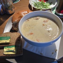 The Burnaby Bar - Seafood chowder in a seemingly bottomless bowl