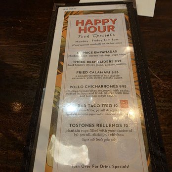 Havana Central - Happy hour menu - Cuban Near Me - New York, New York Havana Central - Happy hour menu - Cuban Near Me - New York, New York