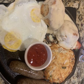 Soleil - Biscuits and gravy with a side of sausage - Tex-Mex Near Me - Glendale, Arizona