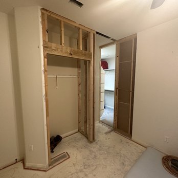 MP Drywall & Remodeling - a closet in a house - Drywall Installation & Repair Near Me