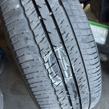 Family Tires - They found a gash causing the pressure leak - Tires Near Me - Bellflower, California Family Tires - They found a gash causing the pressure leak - Tires Near Me - Bellflower, California