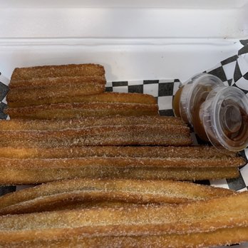 Mr. Churro - Original churros with caramel and cajeta syrup on the side - Desserts Near Me - Anaheim, California Mr. Churro - Original churros with caramel and cajeta syrup on the side - Desserts Near Me - Anaheim, California