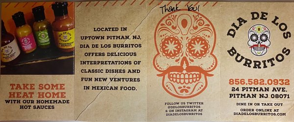 Menu photo 4 Dia De Los Burritos Pitman, NJ