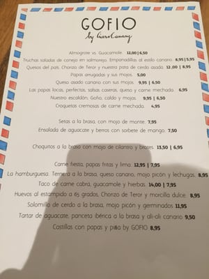 Menu photo 3 Gofio by Cícero Canary Madrid, M