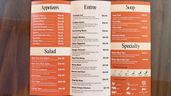 Menu photo 2 Khob Khun Thai Kent, WA