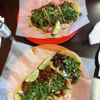 Taqueria Maria Bonita - Tacos : Al pastor x2, Bistec, Suadero, Adobada, Campechano. DELICIOUS!!!! - Mexican Near Me - Arlington, Texas