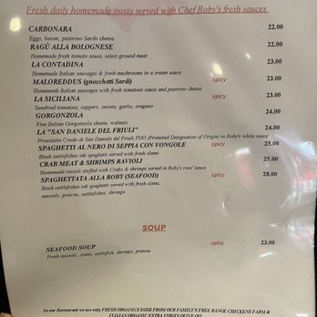 Gusto Ferrari - the menu of the restaurant - Pizza Near Me - Penticton, British Columbia