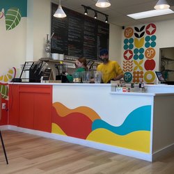 Stay Pressed Juice - Inside of the shop.