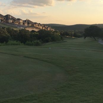 Cedar Creek Golf Course - 18th hole at sunset - Golf Near Me - San Antonio, Texas