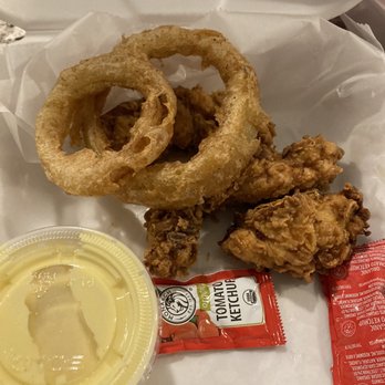 Brogen's North - My sons TWO onion rings. Fifty cents a ring. What a joke! - American Near Me - St. Simons, Georgia