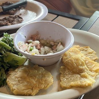 Terruño - What was left of the octopus appetizer - Caribbean Near Me - Luquillo, Puerto Rico