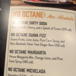 Non octane means no alcohol