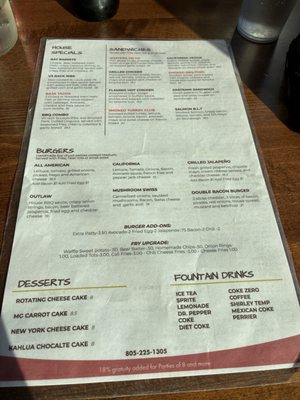 Menu photo 3 Morro Grill Morro Bay, CA Menu photo 3 Morro Grill Morro Bay, CA