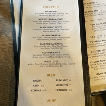 Satay Thai Kitchen & Bar - Drinks menu - Thai Near Me - Fresno, California Satay Thai Kitchen & Bar - Drinks menu - Thai Near Me - Fresno, California
