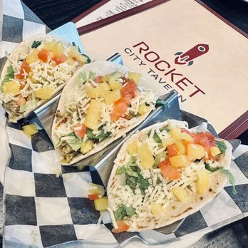 Rocket City Tavern - Cilantro-Lime Chicken Tacos - New American Near Me - Huntsville, Alabama Rocket City Tavern - Cilantro-Lime Chicken Tacos - New American Near Me - Huntsville, Alabama