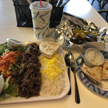 AZ Kabob House - Gyro platter and stuffed grape leaves - Persian/Iranian Near Me - Phoenix, Arizona