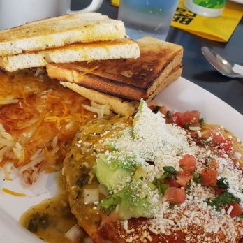 Baja Cafe on Campbell - Huevos rancheros. The flavor was so good I was unintentionally moaning while chewing. My husband was laughing at me. - Breakfast & Brunch Near Me - Tucson, Arizona