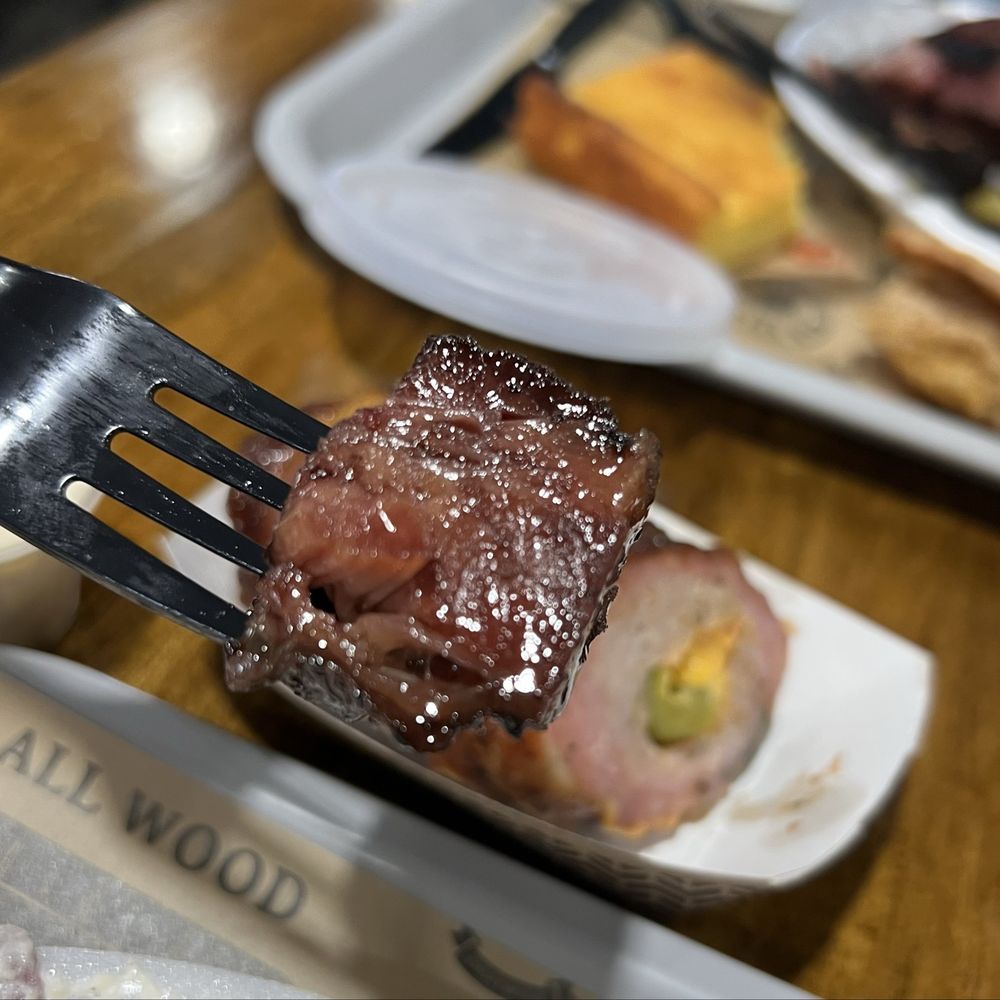 Old Colony Smokehouse - Bourbon blueberry glazed pork belly burnt - Barbeque Near Me - Edenton, North Carolina Old Colony Smokehouse - Bourbon blueberry glazed pork belly burnt - Barbeque Near Me - Edenton, North Carolina