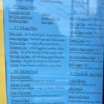 Chome - Happy hour menu - Izakaya Near Me - San Francisco, California Chome - Happy hour menu - Izakaya Near Me - San Francisco, California