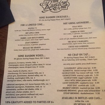 Some Random Bar - New American Near Me - Seattle, Washington Some Random Bar - New American Near Me - Seattle, Washington
