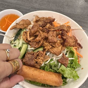 Pho 21 - CHARBOILED PORK w/ VERMICELLI NOODLES and EGGROLL . - Vietnamese Near Me - Buena Park, California Pho 21 - CHARBOILED PORK w/ VERMICELLI NOODLES and EGGROLL . - Vietnamese Near Me - Buena Park, California