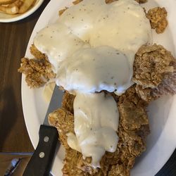 Crazy Gals - Holy jeez large chicken fried steak