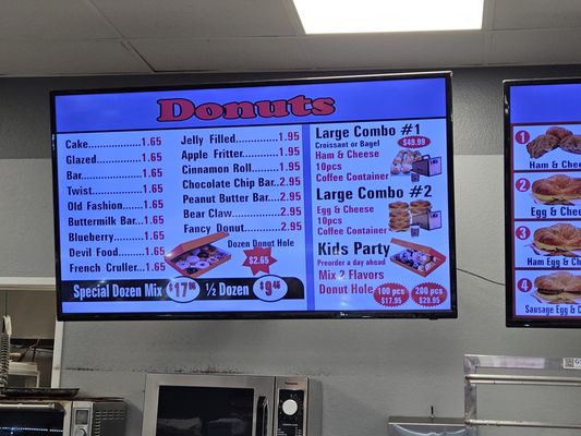 Menu photo 1 Highland Donuts Bakersfield, CA