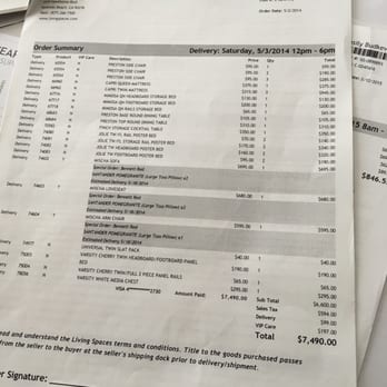 Living Spaces - After I spent $7K+ in LivingSpaces that's what we got in result, they're selling a scam to their customers - Furniture Stores Near Me - Redondo Beach, California Living Spaces - After I spent $7K+ in LivingSpaces that's what we got in result, they're selling a scam to their customers - Furniture Stores Near Me - Redondo Beach, California