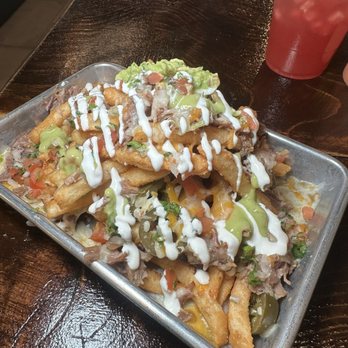 Just Tacos - Crazy carnitas fries - Tacos Near Me - Garfield, New Jersey Just Tacos - Crazy carnitas fries - Tacos Near Me - Garfield, New Jersey