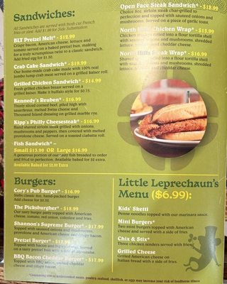 Menu photo 3 Sieb's Pub Pittsburgh, PA
