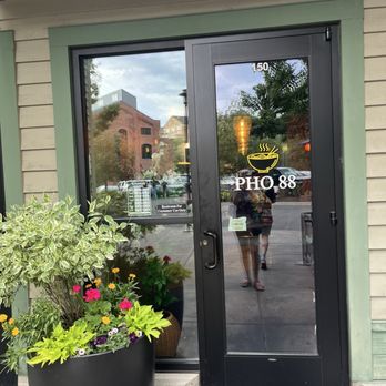 Pho 88 - Front entrance to Pho 88. Patio seating was perfect for us on this hot summer evening. - Vietnamese Near Me - Bend, Oregon