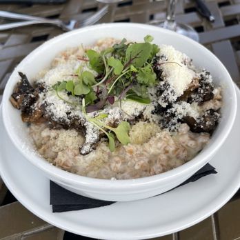 Calcareous Vineyard - Carlynn's mushroom risotto - Wine Tasting Room Near Me - Paso Robles, California