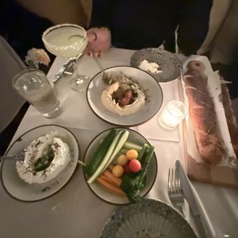 Barbounia - LABNEH HUMMUS vegetable crudités - Greek Near Me - New York, New York