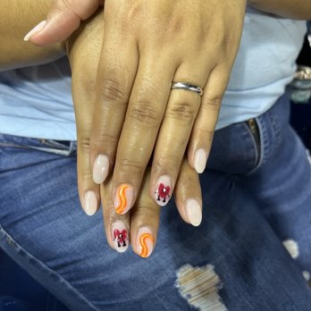 Allure Nail Bar - Bubble bath OPI dip color and BB nail design. - Day Spas Near Me - Burke, Virginia