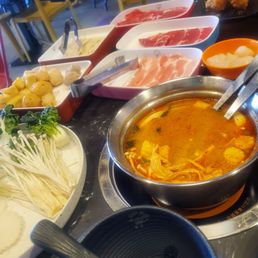 Initial order with the Thai broth