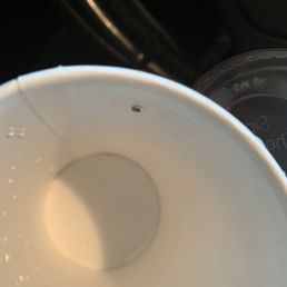 I advise people to open their cups and inspect their drinks before consuming.